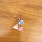 Cute Heart & Rainbow Charm Keychain (1 Pc) - Image 8