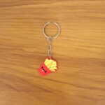 Cute Smiley French Fries Shape Cartoon Keychain (1 Pc) - Image 9