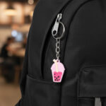 Cute Bubble Tea Cartoon Keychain (1 Pc) - Image 4