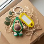 Cute Avocado Cartoon Character Keychain (1 Pc) - Image 6
