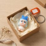 Cute Cartoon Baby Character Keychain with Label Tag Holder (1 Pc) - Image 4