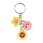 Cute Flower & Smiley Face Cartoon Keychain (1 Pc) - Image 5