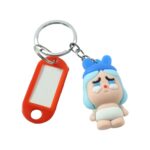 Cute Cartoon Baby Character Keychain with Label Tag Holder (1 Pc) - Image 5