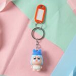 Cute Cartoon Baby Character Keychain with Label Tag Holder (1 Pc) - Image 7
