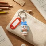 Cute Cartoon Baby Character Keychain with Label Tag Holder (1 Pc) - Image 3