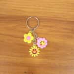 Cute Flower & Smiley Face Cartoon Keychain (1 Pc) - Image 8
