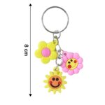 Cute Flower & Smiley Face Cartoon Keychain (1 Pc) - Image 6