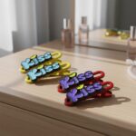 Decorative “Kiss” Text Hair Clip Set (4 Pc) - Image 7