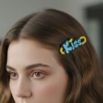 Decorative “Kiss” Text Hair Clip Set (4 Pc) - Image 3