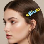 Cute “Kiss” Text Hair Clip Set (2 Pc) - Image 3