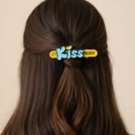 Cute “Kiss” Text Hair Clip Set (2 Pc) - Image 7