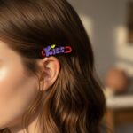 Decorative “Kiss” Text Hair Clip Set (4 Pc) - Image 4