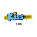 Cute “Kiss” Text Hair Clip Set (2 Pc) - Image 6