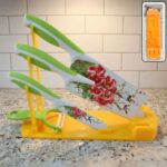 Multifunction plastic kitchen knife stand holder