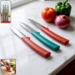 Set of 3 Multipurpose Kitchen Knives for Fruits and Vegetables