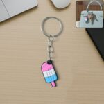 Cute Ice Cream Popsicle Shape Cartoon Keychain