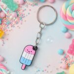 Cute Ice Cream Popsicle Shape Cartoon Keychain (1 Pc) - Image 4
