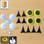 Set of 2 Solar Garden Decorative LED Ground Lights