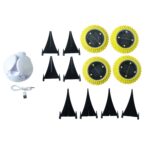 Solar Garden Decorative LED Ground Lights (2 Pc Set) - Image 5