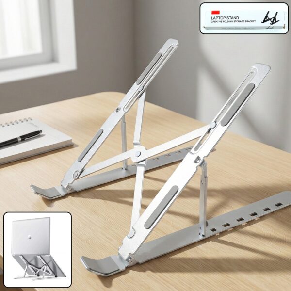 Foldable Adjustable Laptop Stand for Desk and Table Use