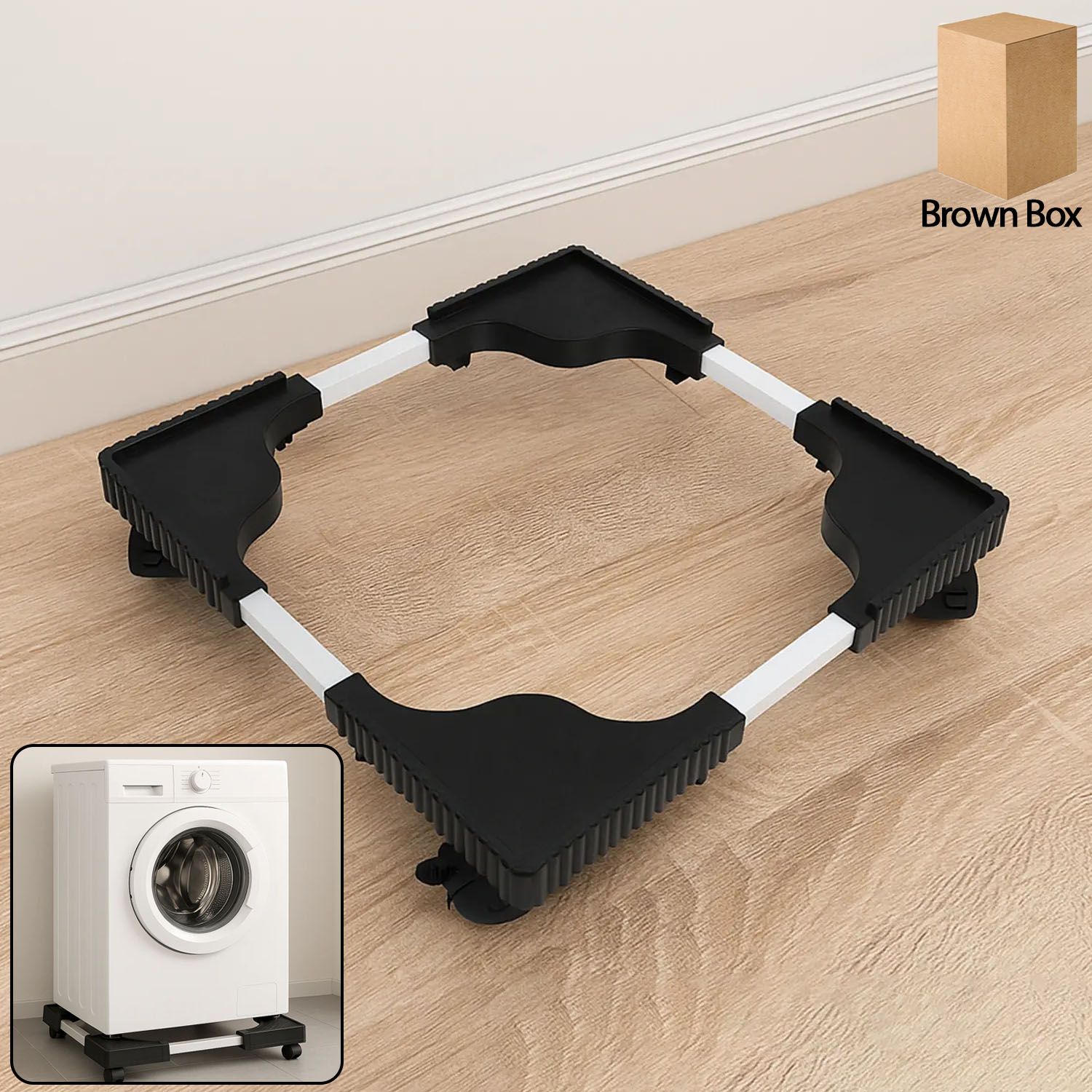 Adjustable Heavy-Duty Stand for Washing Machines and Refrigerators