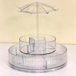 Premium 360° Rotating Makeup & Jewellery Organizer Stand (1 Pc) - Image 7