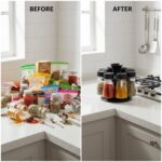 8 in 1 Revolving Plastic Spice Rack Set with Rotating Stand - Image 8