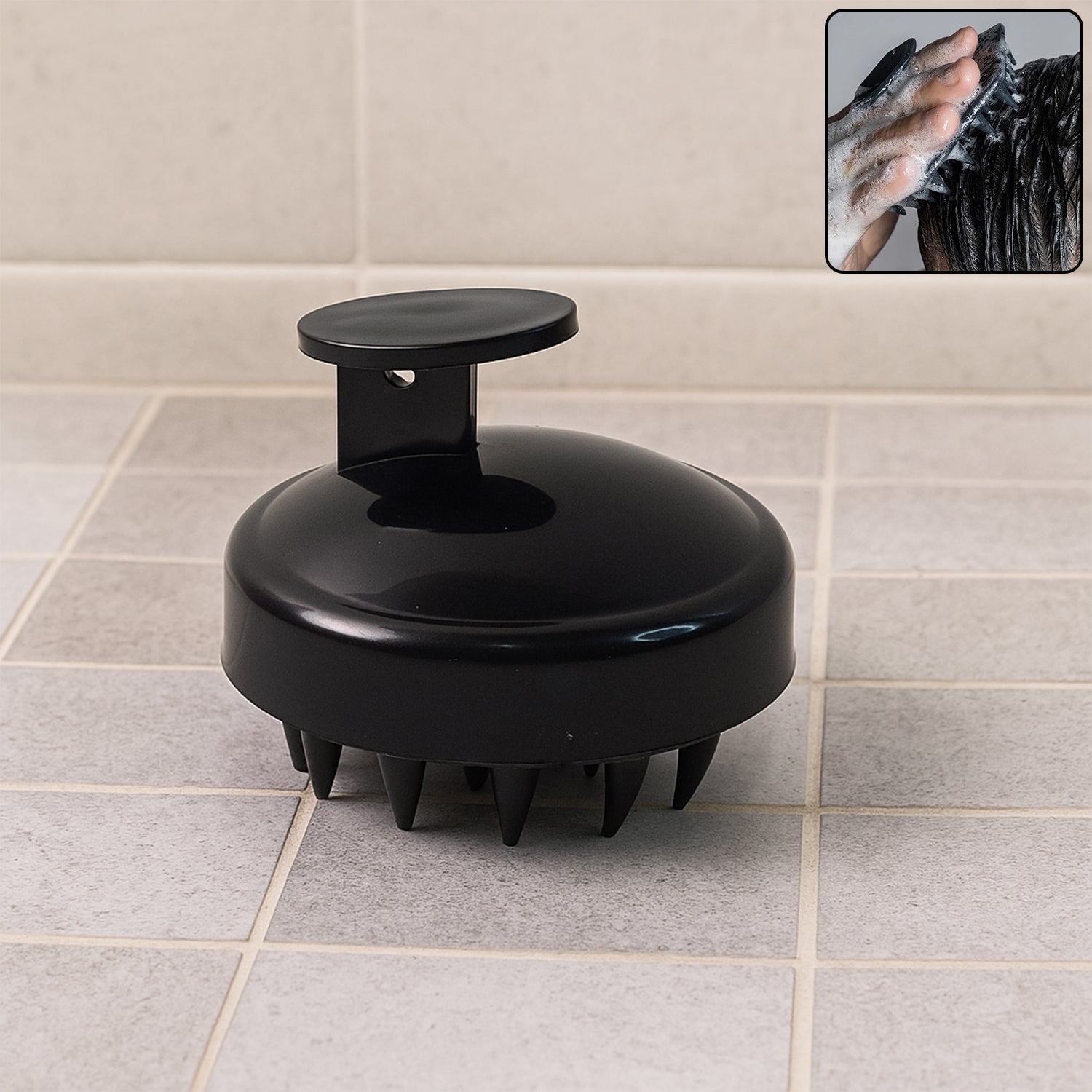 MassagerBrush-WOSKU-01.jpg Scalp Massager Shampoo Brush (1 Pc) - Image 1