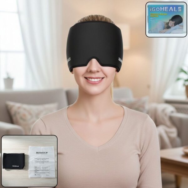 Hot & Cold Therapy Headache Relief Cap (1 Pc)