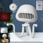 Rechargeable Handheld Mini Projector Fan with Flexible Tripod Stand