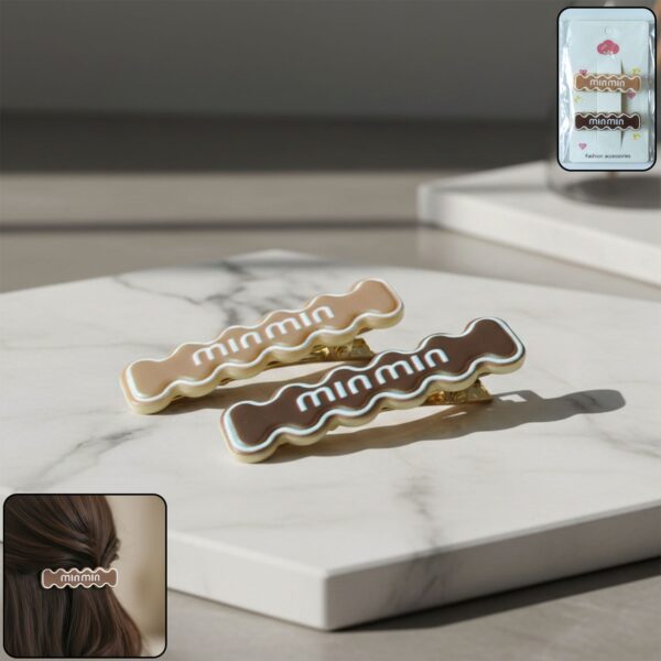 Stylish wavy design hair clips for women