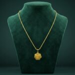 Elegant Gold Finish Floral & Traditional Pendant Necklace (1 Pc, Mix Design)