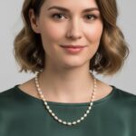 Elegant Pearl Beaded Necklace with Golden Chain Accents (1 Pc) - Image 3