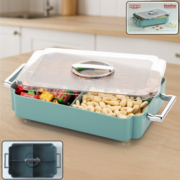 4 Compartment Multipurpose Plastic Food Storage Container
