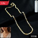 Gold-Tone Designer Chain Necklace (1 Pc) - Image 2
