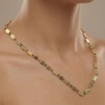 Traditional Gold-Tone Coin Beaded Necklace with Multicolor Accent Beads (1Pc) - Image 6