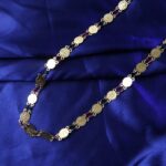 Traditional Gold-Tone Coin Beaded Necklace with Multicolor Accent Beads (1Pc) - Image 4