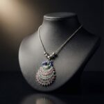 Antique Silver-Tone Peacock Design Oxidized Pendant Necklace (1 Pc) - Image 6