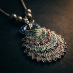 Antique Silver-Tone Peacock Design Oxidized Pendant Necklace (1 Pc) - Image 3