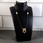 Traditional Multicolor Stone Floral Pendant Necklace Chain (1 Pc) - Image 6