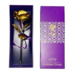 Luxury Decorative Gold Plated Artificial Golden Rose with Premium Box - Image 8