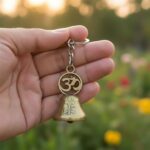 Om Symbol Temple Bell Metal Keychain (1 Pc) - Image 3