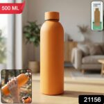 Stainless Steel Double Wall Vacuum-Insulated Drink Water (Orange / 500 ML Approx) - Image 2
