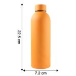 Stainless Steel Double Wall Vacuum-Insulated Drink Water (Orange / 500 ML Approx) - Image 6