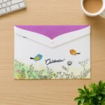 Mix Design A4 Printed Document Folder with Decorative Button Closure (1 Pc) - Image 7