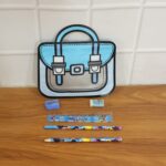 Kids 5 in 1 Stationery Kit with Cartoon Style Carry Bag - Image 9