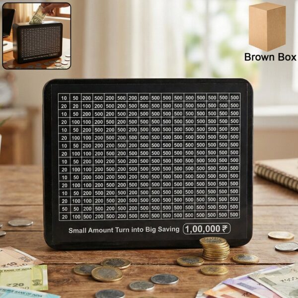 Reusable Money Saving Challenge Board with Black Gel Pen