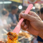 Plastic Fork Spoon,  Baby Fork Spoon Dessert Spoon (5pc set) - Image 4