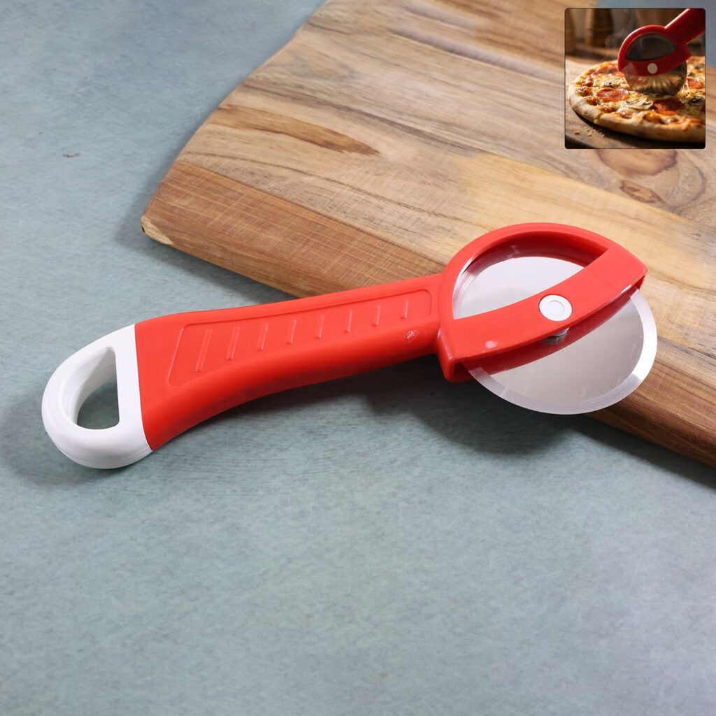 Multipurpose Pizza Cutter with Ergonomic Handle