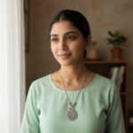 Elegant Peacock Design Oxidised Silver Finish Pendant Necklace (1 Pc) - Image 6